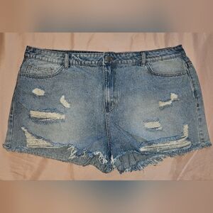 Distressed Denim Women's Shorts